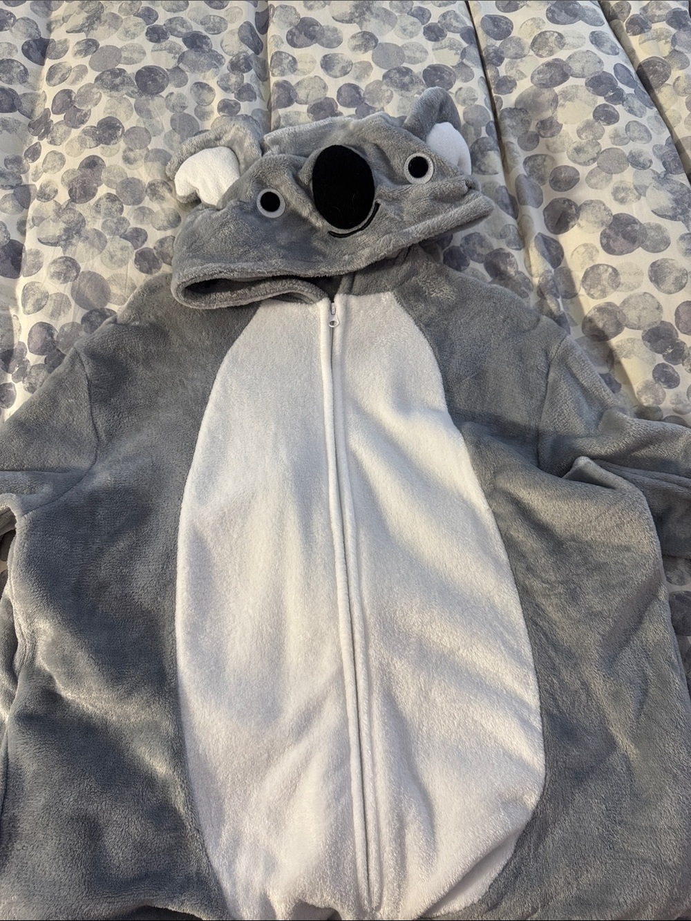 Bonds Gray & White Koala Hooded Pajama Onesie